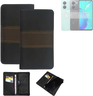 Produktbild von K-S-Trade Hülle Handyhülle kompatibel mit Vivo Y36 Schutzhülle Walletcase Bookstyle Tasche Schutz Case Handytasche Wallet Cover Kunstleder Snapcase