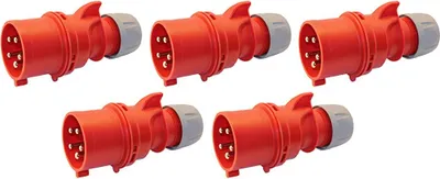 Produktbild von 5 Stück CEE Phasenwender 16A 5-polig 400V Starkstrom PCE