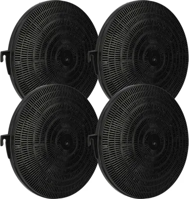 Produktbild von vhbw 4x Aktivkohlefilter kompatibel mit Zanussi ZHT660W 94264061500 Dunstabzugshaube - 21 cm