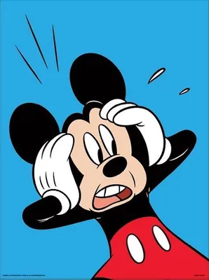 Image de Mickey Mouse - Shocked - ART PRINT - 30x40cm - Affiche Poster