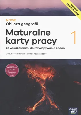 Zdjęcie produktu dla WSiP Nowe oblicza geografii 1. Maturalne karty pracy. Zakres rozszerzony, Edukacyjny, Polski, Broszurowa okładka, 176 stron(y)