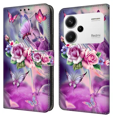 Immagine prodotto di Per Xiaomi Redmi Note 13 Pro Plus Pelle Artificiale Libro Custodia Cellulare Motif 14 Custodia Cover Protezione