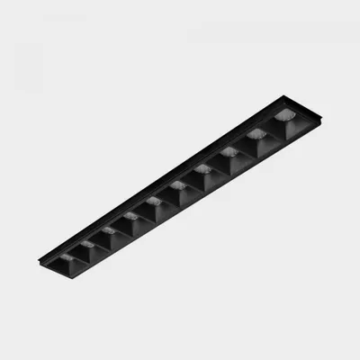Produktbild von KOHL LIGHTING NSES rahmenlose Einbauleuchte 270x35 mm schwarz 20 W 30D CRI 90 3000K PUSH