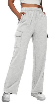Produktbild von AUTOMET Damen-Cargo-Jogginghose, Baggy, Fleece, hohe Taille, Trainingshose, Spor