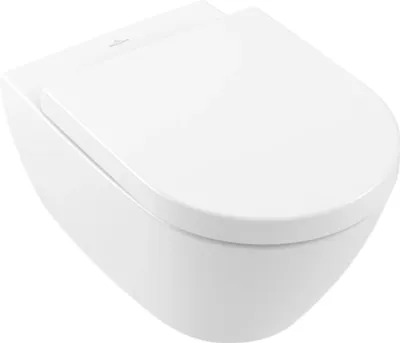 Produktbild von Villeroy & Boch Subway 2.0 Tiefspül-WC, oval, Abgang: waagerecht, DirectFlush, 370x560x365mm, 5614R001