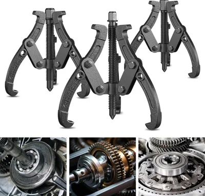 Produktbild von Jayseuw 3tlg Lagerabzieher 3-arm Parallel Innen Außen Set Spezial Außenabzieher Werkzeug