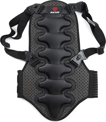 Zdjęcie produktu dla Ochraniacz pleców na motocykl, ochrona kręgosłupa w sportach outdoorowych, wyjmowany, pogrubiony EVA, ochraniacz pleców na narty, czarny, rozmiar L