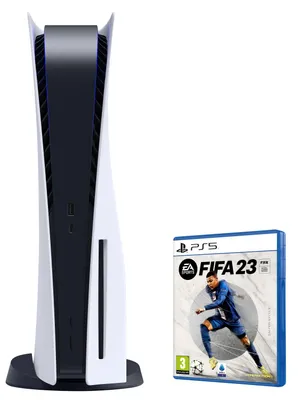 Produktbild von Sony PlayStation 5 Digital Edition +FIFA23, PlayStation 5, Schwarz, Weiß, 16000 MB, GDDR6, AMD, AMD Ryzen Zen 2
