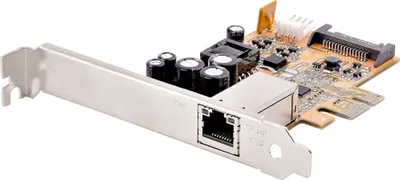 Immagine prodotto di StarTech.com Scheda di rete PoE a 1 porta da 2,5 Gbps, scheda Ethernet PCIe con porta RJ45, scheda NIC PoE 802.3at da 30 W per desktop/server, adattatore LAN PoE di rete con staffa a basso profilo inclusa - NBASE-T, supporto Windows/Linux (ST1000PEXPSE)