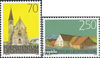 Produktbild von Briefmarken Liechtenstein 2003 Mi 1314-1315 (kompl.Ausg.) postfrisch Ortsbildschutz
