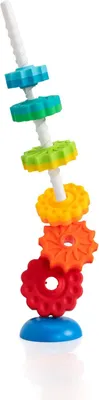Productafbeelding van Brain SpinAgain spinspeelgoed - Stapelspeelgoed voor baby's - Kleurrijk ontwikkelingsspeelgoed - Allereerste ronddraaiende speelgoed