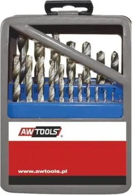 Image de Awtools metal drill bits hss-g set 19elem /1.0 - 10.0mm/