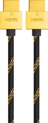 Produktbild von Schwaiger 1.5m HDMI m/m, 1,5 m, HDMI Typ A (Standard), HDMI Typ A (Standard), 4096 x 2160 Pixel, 3D, Schwarz, Gold