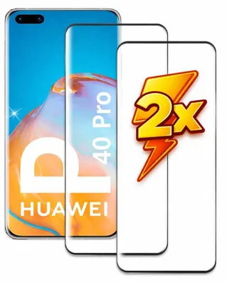 Produktbild von 2x Schutzglas für Huawei P40 Pro Display Schutzfolie 9H Hartglas Panzer Schutzglas Full Screen