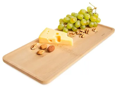 Produktbild von Dekorativer Snackteller aus Bambus, 35 x 15 cm