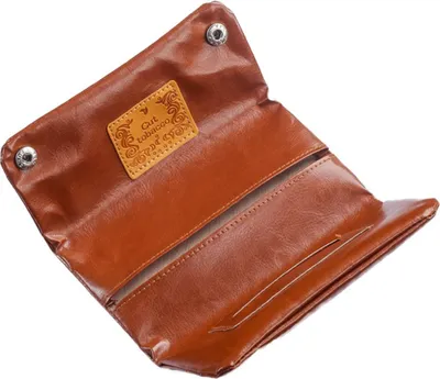 Immagine prodotto di INF Portatabacco Vintage Portatile con Porta Carta - Custodia in Finto cuoio Morbida Marrone