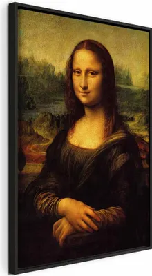 Produktbild von Italienischer Leinwand Leinwandbild - Mona Lisa 40x60 cm Reproduktionen l-G-10000-b-a