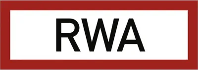Produktbild von Dreifke® Schild RWA, Alu, 297x105 mm