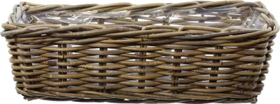 Produktbild von Pflanzkasten Rattan klein Pflanzschale Pflanzkorb Blumentopf Pflanztopf Übertopf