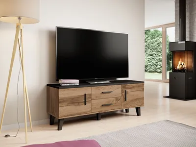 Obrázek produktu pro TV stolek 140 cm OLINA - dub wotan / černý