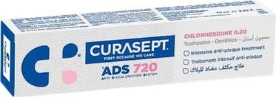 Image de Curasept - ADS 720 Gel dentifrice - Chlorhexidine 0,20 % - Protège les gencives et les dents - 75 ml - 1 pièce