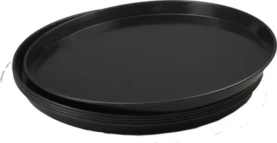 Produktbild von 5 Stück Pizzablech rund aus Blaublech Ø 50cm schwere Profiqualität