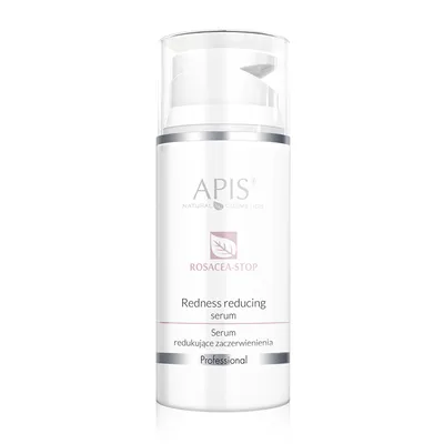 A product shot of a skincare serum bottle.