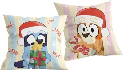 Immagine prodotto di Cuscino natalizio double-face Bluey & Bingo