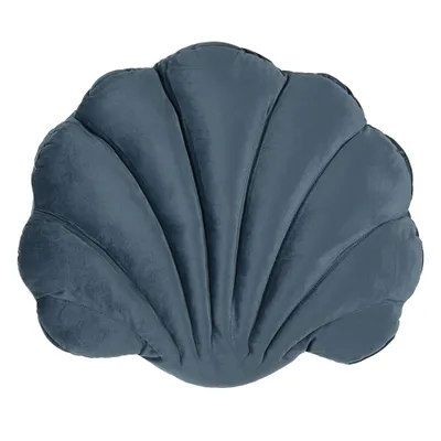 Produktbild von Clayre & Eef Dekokissen Muschel 38x48 cm Blau Polyester