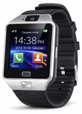 Obrázek produktu pro DZ09 Bluetooth chytré hodinky s kamerou 1.44" SIM karta - hodinky s funkcí telefonu-stříbrná