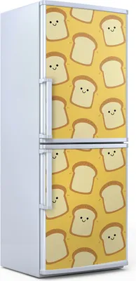 Produktbild von Kühlschrankdekoration 70x180 cm Aufkleber auf dem Kühlschrank - Scheibe Brot