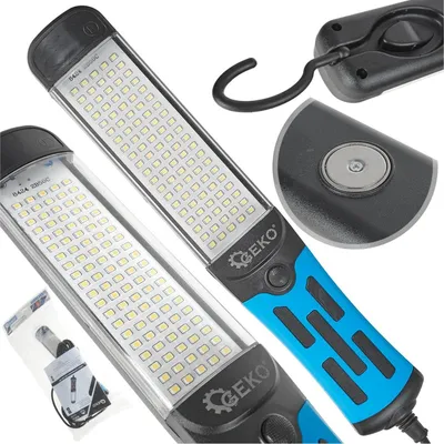 Obrázok produktu pre LED dielenská pracovná lampa 220V, 15W, s napájacím káblom 5m Geko
