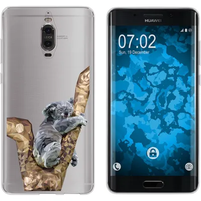 Produktbild von PhoneNatic Case kompatibel mit Huawei Mate 9 Pro Silikon-Hülle Vektor Tiere Koala M9