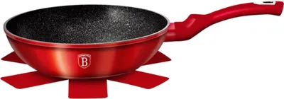 Zdjęcie produktu dla Berlinger Haus wok granitowy 30cm Metallic Line Burgundy BH6166