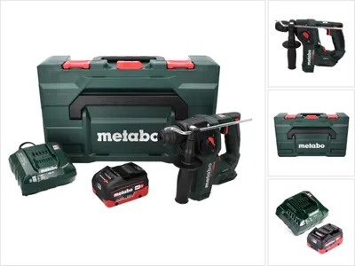 Image de Metabo BH 18 LTX BL 16 Perceuse à percussion sans fil 18 V 1,3 J SDS-plus Brushless + 1x Batterie 5,5 Ah + Chargeur + Coffret MetaBOX