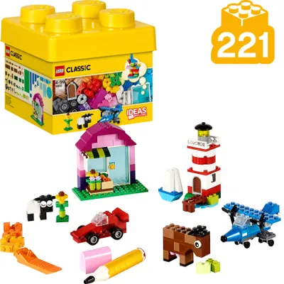 Produktbild von LEGO 10692 Classic Bausteine-Set, buntes Kinderspielzeug ab 4 Jahren mit Aufbewahrungsbox, kreative Geschenkidee für Mädchen und Jungen, Geschenkset