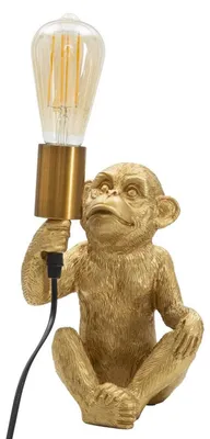 Obrázok produktu pre Stolná lampa „Zlatá opica“ z živice