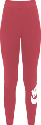 Produktbild von NIKE Damen Sporthose Fitnesshose Sportswear Essential Leggings, Farbe:Rosa, Größe:XL, Artikel:-622 archaeo pink / white