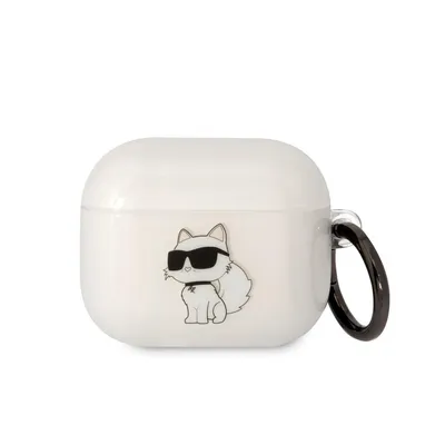 Obrázek produktu pro Karl Lagerfeld 3D Logo NFT Choupette TPU pouzdro pro AirPods 3 White Protective Cover