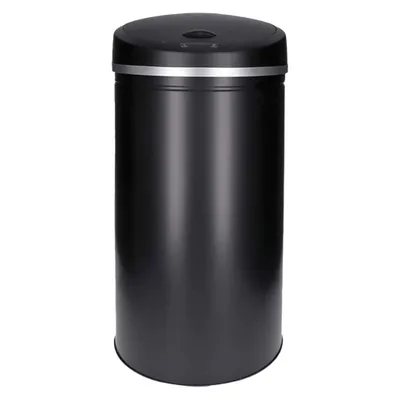 Produktbild von Automatischer Mülleimer mit Sensor 50 Liter - rostfreier Abfalleimer mit Bewegungssensor und Klemmring für Müllbeutel - automatisches Öffnen/Schließen