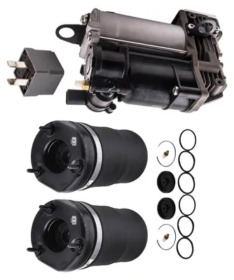 Image de 2 ressorts pneumatiques avant + compresseur pour suspension pneumatique Mercedes-Benz ML GL W164 X164