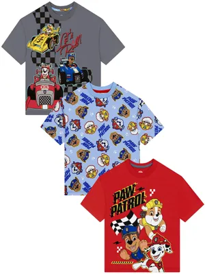Produktbild von PAW PATROL Tshirt 3er-Pack, T-Shirt Kinder Marshall, Jungen Sommerkleidung, 104