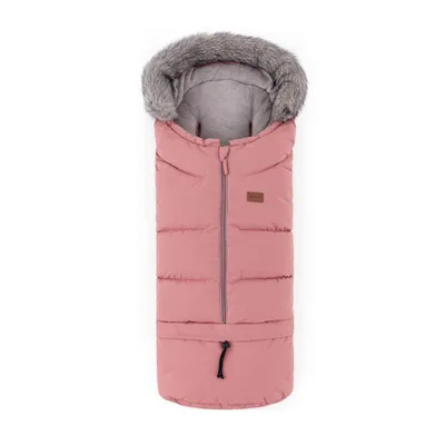 Imagen del producto de Saco para cochecito Petite&Mars 4 en 1, modelo "Arctic" para invierno, compatible con cochecitos, buggies y asientos de coche. * Cálido * Impermeable * Resistente al viento (Rosa antiguo)