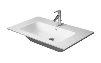 Zdjęcie produktu dla Duravit ME by Starck umywalka meblowa z przelewem, z otworem na baterię, 830 x 490 mm, bez otworu na baterię, biała
