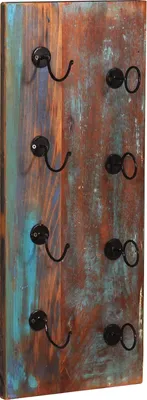 Produktbild von SIT Möbel Wand-Weinregal | für 4 Flaschen | Altholz bunt | Altmetall schwarz | B 33 x T 4 x H 80 cm | 09131-98 | Serie RIVERBOAT