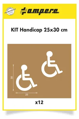 Produktbild von A.M.P.E.R.E. Schablonenset Schablonen KIT Handicap 25 cm x 30 cm