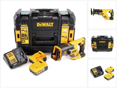 Image de DeWalt DCS 367 P2 Scie sabre sans fil 18V brushless + Coffret de transport TSTAK + 2x Batteries 5,0 Ah + Chargeur