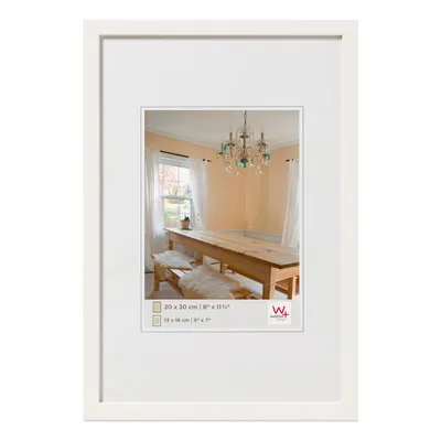 Image de Walther Peppers cadre en bois 30x45 cm blanc polar sans passe-partout