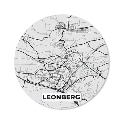 Produktbild von MuchoWow® Mauspad Mousepad Karte - Deutschland - Stadtplan - Leonberg 40x40 cm - Mousepads - Maus Mat - Pad - Mausunterlage - Schreibtisch Accessoires
