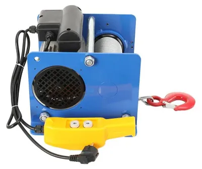 Zdjęcie produktu dla Elektryczna wciągarka linowa – elektryczny wciągnik linowy – udźwig 400 kg – lina stalowa o długości 30 m – pilot zdalnego sterowania – domowy dźwig – zasilanie prądem przemiennym